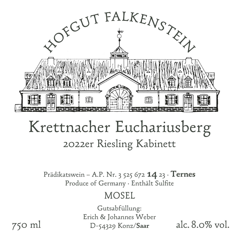 Hofgut Falkenstein Krettnacher Euchariusberg Kabinett Ternes 2023 Vorderetikett