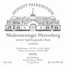 Hofgut Falkenstein Niedermenniger Herrenberg Rosé trocken 2025 Vorderetikett