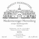 Hofgut Falkenstein Niedermenniger Herrenberg Rotwein trocken 2024 Vorderetikett