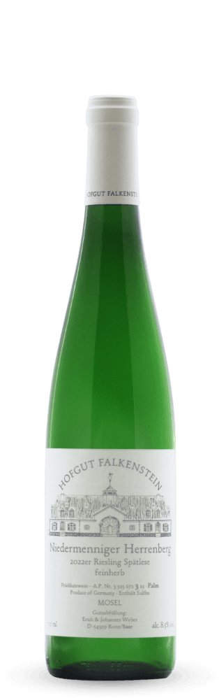 Hofgut Falkenstein Niedermenniger Herrenberg Spätlese feinherb AP 3 Palm 2025