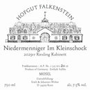 Hofgut Falkenstein Niedermenniger Im Kleinschock Kabinett AP 20 2025 Vorderetikett